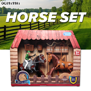 Gioco finto di simulazione di plastica <span class=keywords><strong>fattoria</strong></span> animale cavallo stabile giocattolo set <span class=keywords><strong>per</strong></span> <span class=keywords><strong>bambini</strong></span> - Product Image 2