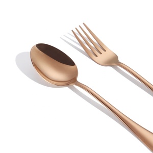 Ensemble <span class=keywords><strong>de</strong></span> couverts <span class=keywords><strong>de</strong></span> luxe en acier inoxydable 304 (18/10) argenté et doré, couteau, cuillère, fourchette, vente en gros - Product Image 5