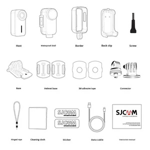 Cámara <span class=keywords><strong>de</strong></span> Acción 4K para Vlogs, Grabadora para Motocicleta 1080P, Vista en Primera Persona, Panorámica <span class=keywords><strong>de</strong></span> 360°, CMOS, Seguimiento Facial, IP67 Impermeable, Antivibración - Product Image 5