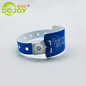 Cheap Custom Logo Waterproof 1 Time Use PE Composite Material Bracelet For Events