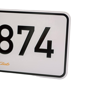 Placa de Matrícula Decorativa de <span class=keywords><strong>Metal</strong></span> en Blanco para Personalizar, Placa de Número de Coche de Aluminio con Modelo de Coche - Product Image 3