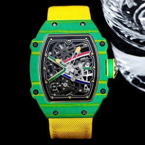 Wholesale Tonneau <b>Automatic</b> Watch Men Carbon Fiber Case Sapphire Crystal Luxury <b>Wristwatch</b> - Product Image 2