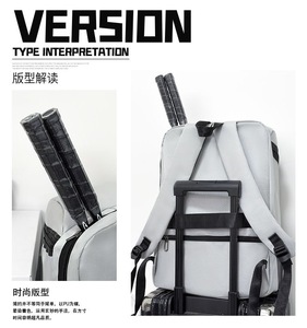 Sacs à dos de sport en gros, à double bandoulière, tendance, avec fermeture éclair, imperméables, pour le badminton, les voyages en plein air et le camping - Product Image 5