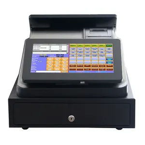 POS Sentuh Terintegrasi 330 Laci Kas LED8 Printer Thermal Display Pelanggan 58Mm