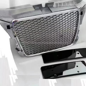 กระจังหน้าโครเมียมแบบ OEM สีเงิน ตาข่าย ABS ใหม่ สำหรับ Audi A3 8P.5 RS3 Style ปี 08-12 ยี่ห้อ PNB คุณภาพสูง ติดตั้งง่าย 3 ชิ้น - Product Image 3