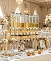 Diffuseurs d'arômes de luxe avec support doré, 8 têtes de pulvérisation, 375ml/500ml/750ml, distributeur d'huiles essentielles et de parfums, barre de diffusion de senteurs