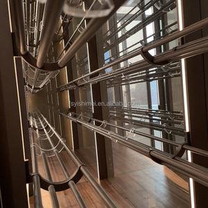 Étagères à vin modulaires de style italien, minimalistes, modernes et luxueuses, du sol au plafond, avec éclairage LED pour bar, hôtel, maison, cave, villa - Product Image 6