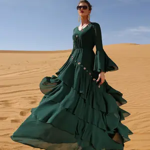 Moroccan Arabian Kaftan Farasha Islamic Women Dress Abaya/BEST PARTY WEAR LADIES PURE Lake Blue Gold Ribbon Cape COCKTAIL DRESS