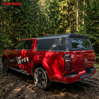 Capot rigide en alliage d'aluminium pour pick-up, avec porte-bagages et panneaux latéraux à persiennes pour Toyota Hilux