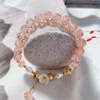 Bracelet élastique perlé pour femme, bijou de main princesse, breloque mignonne pour enfant, idéal pour fille - Vente en gros