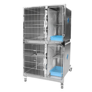 Jaula Grande de Acero Inoxidable Personalizable y Duradera para Animales, para Uso en Clínicas y Hospitales Veterinarios - Product Image 2