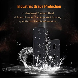 SSR ขายึดโลหะแบบไม่มาตรฐาน ขายึดรูปตัวยู สีดำ ประตูกันลื่น ป้องกันความปลอดภัย ป้องกันการกระแทก ถอดออกได้ - Product Image 4