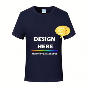 Custom Oversize Quick-drying Round Neck Printed logo Custom Advertising Overalls Cultural Tee Shirts Short Sleeves - Product Image 1