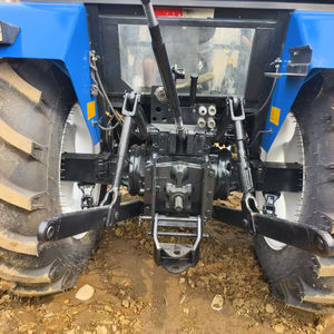 Kabin ile kullanılmış <span class=keywords><strong>New</strong></span> Holland SNH904 traktör 4WD ve tarım ekipmanları 90HP traktör - Product Image 5