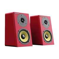 Nuevos Altavoces Estéreo Activos para PC con Alimentación USB, AUX 2.0, Color Rojo, con Micrófono y Conector para Auriculares