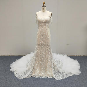 美人鱼Vestido Novia Mariage Sukienka Na Wesele穆斯林奢华Elbiseler紧身胸衣长漂亮婚纱Ajj45 - Product Image 4