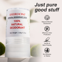 Bâton d'alun de marque privée bloc d'alun de potassium anti-transpirant pierre cristal déodorant naturel sous les bras Desodorante