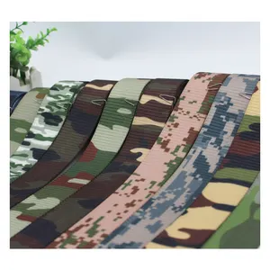 Hongyi Tùy Chỉnh Nặng Polyester Vải Ngụy Trang In Nylon Dây Đeo Cho Ngoài Trời Tự Làm Bánh Sửa Chữa