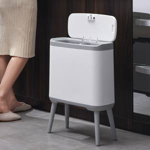Séparation des déchets secs et humides Poubelle hors sol Classification des déchets de cuisine Seau de stockage automatique - Product Image 4
