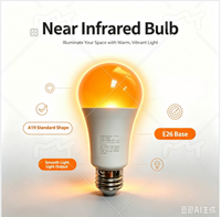 Ampoule LED NIR améliorée, spectre complet, faible lumière bleue, sans scintillement, CRI ultra élevé, éclairage nocturne ambre chaud pour chambre à coucher