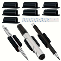 10pc porte-stylo adhésif pour bureau toute Surface porte-crayon porte-marqueur fournitures d'enseignant pour salle de classe bureau accessoires de bureau