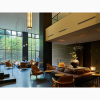 Meubles de restaurant, chaises et tables de style moderne de luxe 5 étoiles en bois massif pour hôtels, cafés et restaurants commerciaux