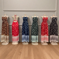 Nouvelle Robe d'été décontractée à imprimé mode, sexy, dos nu, à bretelles et coupe ample, pour la vente en gros