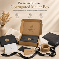 Boîte d'expédition pliante personnalisée en carton ondulé, emballage cadeau en papier kraft avec logo pour bijoux, accessoires, boutiques et petites entreprises