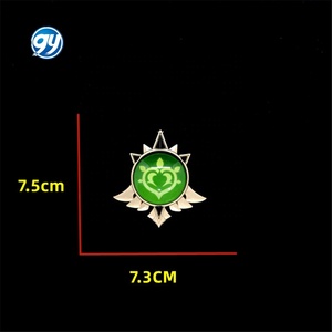 พวงกุญแจโซ่อื่นๆสำหรับตกแต่งคอสเพลย์เกมขนาดใหญ่วงแหวน7สไตล์1:1สร้างเสริมดวงตาแห่งเทพเจ้า10ซม. - Product Image 6