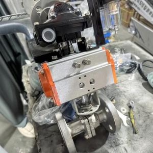 Nuevo Válvula de Bola Neumática Flotante Q641F-16C de Acero Inoxidable Fundido para Suministro de Agua y Drenaje con Triple Puerto - Product Image 2