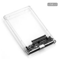 USB 3.0 External Hard Drive Enclosure Computer Hardware Software for 2.5 Inch SATA SSD Hard Disk Compatible with Desktops
