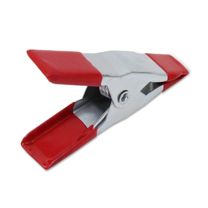 2 Inch Ngón Tay Grips Thép Mùa Xuân Kẹp Mini Kim Loại Mùa Xuân Kẹp Đỏ Cao Su Mẹo Clips - Product Image 2