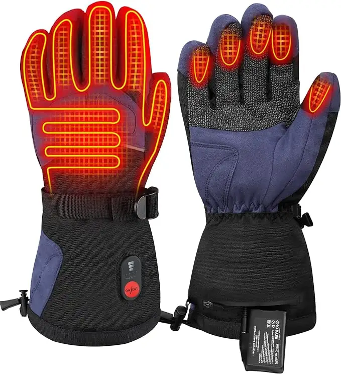 Elektrische Handwarmer Voor Auto Skiën Motorfiets Werk Buitensport Winter Thermische Batterij Waterdichte Vrouwen Verwarming Handschoenen