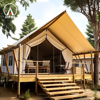 2024 Nouveau Design Triangle Extérieur Safari Tente Toile Glamping Hotel Resort Tente