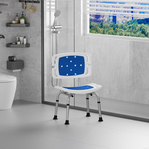 Chaise de douche et de toilette Sentinel 49,5x30x48 cm en alliage d'aluminium pour personnes âgées - Product Image 3
