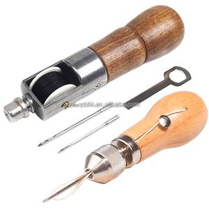 Профессиональный сшиватель, шило для шитья, ручной сшиватель, набор инструментов для ремонта кожи и тяжелых тканей, инструменты для шитья ремней и обуви - Product Image 2