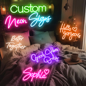Insegna al Neon personalizzabile per negozio creativo ha portato la luce arcobaleno un pezzo Logo del segno elettronico - Product Image 2