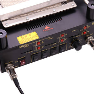 Station de soudage à air chaud numérique 3 en 1, station de soudage BGA, <span class=keywords><strong>fer</strong></span> à <span class=keywords><strong>souder</strong></span>, préchauffage <span class=keywords><strong>infrarouge</strong></span> IR, station de préchauffage - Product Image 3