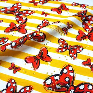 Tissu sergé imprimé personnalisé en coton peigné 100 % écologique à séchage rapide, motif mignon mangue, pour chemises et robes de filles et de garçons - Product Image 4