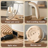 Yuedisi – Marmite électrique multifonction 1,5 L antiadhésive, idéale pour dortoir
