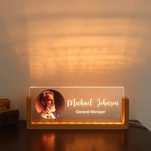 Tablero de Notas LED 3D con Luz Nocturna en Forma de U, Lámpara de Noche Personalizada, Luces para Habitación, Lámparas, Decoración del Hogar, Lujo - Product Image 1