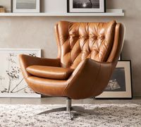 Base de chaise moderne en cuir et fer forgé pour salon, extérieur et bureau à domicile