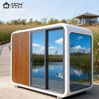 Cabane en bois préfabriquée Apple Tiny, maison modulaire extérieure, villas, stations balnéaires, gîtes, chalets de montagne, écologiques, respirants, style mid-century