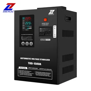 Tipo relé monofásico AC Power 80V-260V 220v automático 15kva 20kva reguladores de tensão estabilizadores para casa