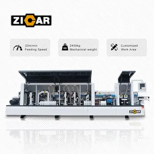 ZICAR เครื่องทำขอบพีวีซีแบบมืออาชีพ,เครื่องไม้ขอบเอียง45องศาสำหรับตู้
