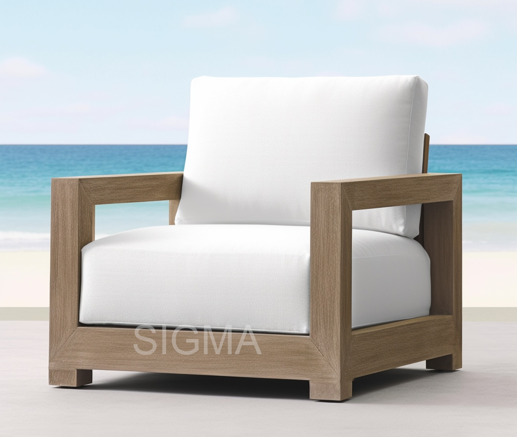 High Quality Garden Sofa Set Outdoor Solid Teak  Outdoor Furniture Sectional