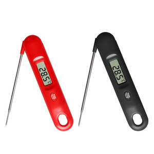 Medidor Digital Inalámbrico de Temperatura y Humedad para Barbacoa, Diseño Plegable de Plástico, Uso en Cocina, Termómetro para Carne - Product Image 4