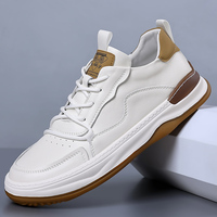 Chaussures de course sportives pour hommes, collection automne, grande taille, cuir véritable, semelle intermédiaire EVA, semelle extérieure en caoutchouc antidérapante, respirantes et souples
