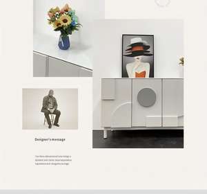 Aparador de Lujo Ligero, Mueble de Almacenamiento Moderno para Interiores, Muebles para Sala de Estar - Product Image 2