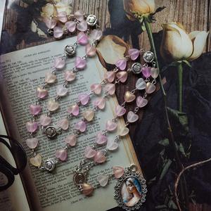 Collier Chapelet <span class=keywords><strong>Rose</strong></span> <span class=keywords><strong>Rose</strong></span> <span class=keywords><strong>Coeur</strong></span> Charmes Sept Chapelets Chagrin Femmes Miraculeuse Vierge <span class=keywords><strong>Marie</strong></span> <span class=keywords><strong>Coeur</strong></span> Chapelets Catholique Gits - Product Image 4